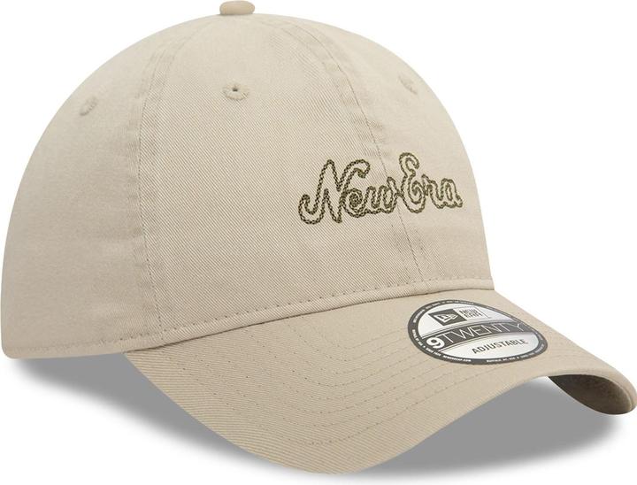 Actual product image New Era 9Twenty Adjustable Cap - BRAND STITCH beige