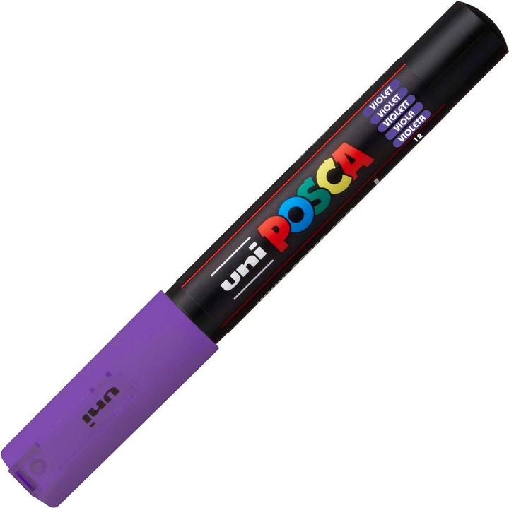 Actual product image Posca Marker PC-1M round tip (Violet, 0.70 mm, 1 x)