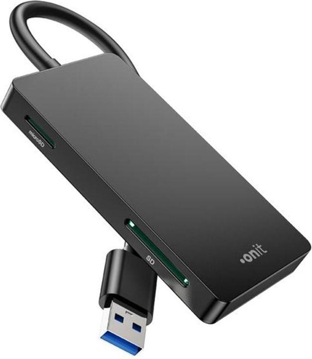 Image du produit Onit Lecteur de cartes externe USB-A 3-en-1 (USB 3.0)