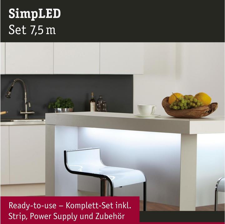 Immagine prodotto Paulmann SimpLED (Luce del giorno, 750 cm, Interno)