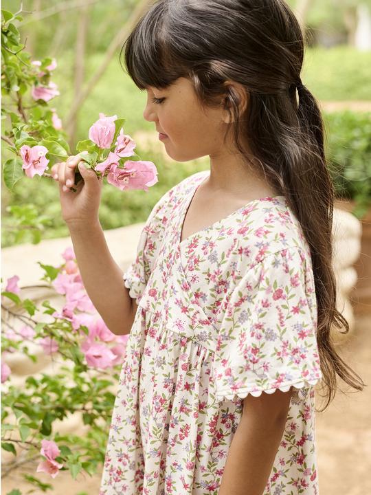 Actual product image Vertbaudet Geblümtes Mädchen Kleid mit Wickelausschnitt (98)