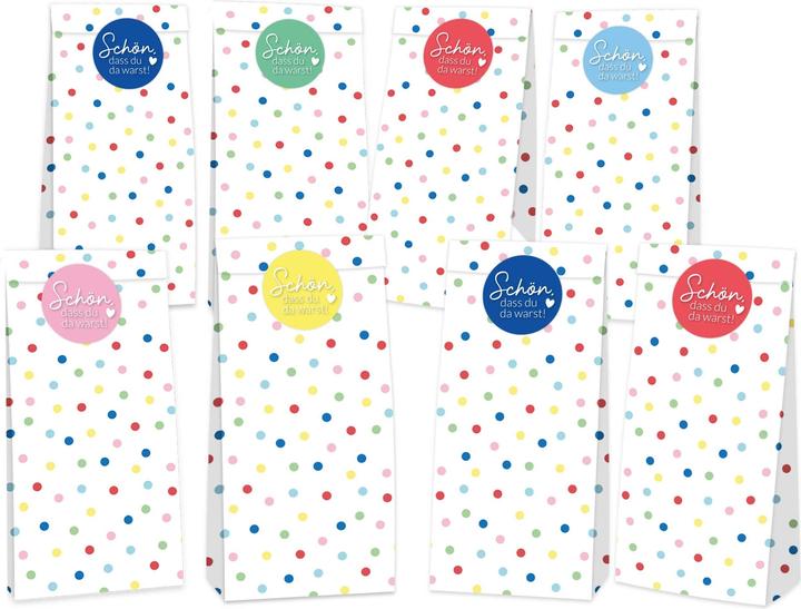Papierdrachen 24 Geburtstagstüten – Konfetti