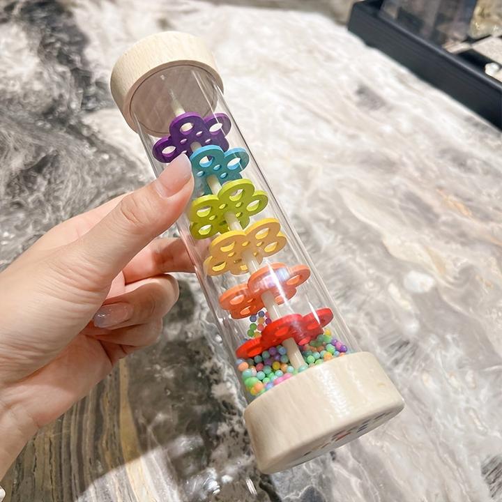 Immagine prodotto Activity Board Strumento a tubo sonoro per la pioggia in legno, strumento musicale a bastone per la pioggia