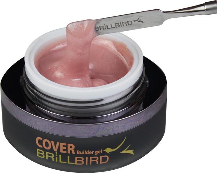 Produktbild BrillBird Cover Brill Pink Gel – Rosa mit Perlglanz 15ml (Rosa mit Perlglanz, Gel-Effekt Nagellack)