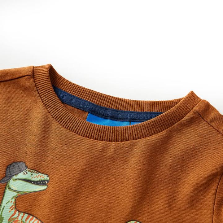 Immagine prodotto VidaXL Camicia da bambino a maniche lunghe cognac 104,Materiale: 100 (104)