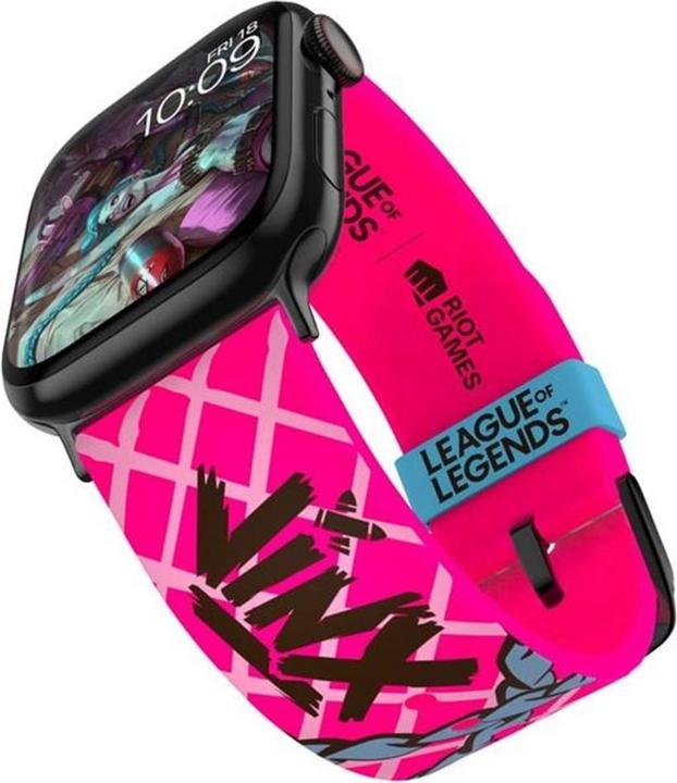 Moby Fox League of Legends bracelet pour smartwatch Jinx (22 mm, Silikon, Edelstahl)