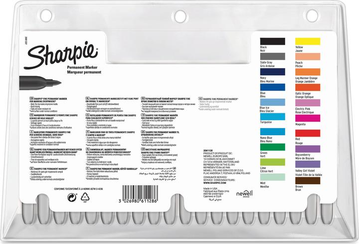 Image du produit Sharpie Marqueur permanent Set "Electro Pop (Multicolore, 1 mm, 20 x)