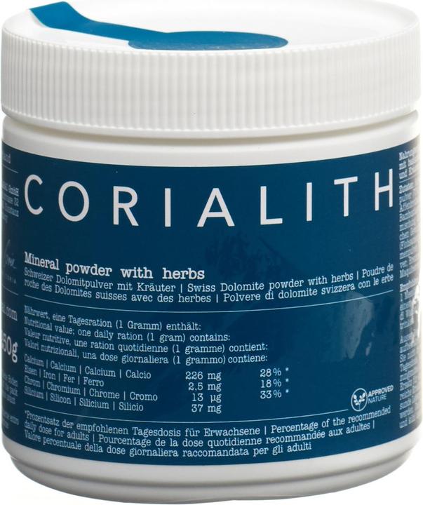 Produktbild Corialith Schweizer Dolomitpulver mit Kräuter (1 Stück, Pulver, 250 g)