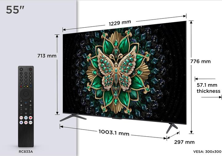 Actual product image TCL 98C6K (55", Mini-LED, 4K, 2025)