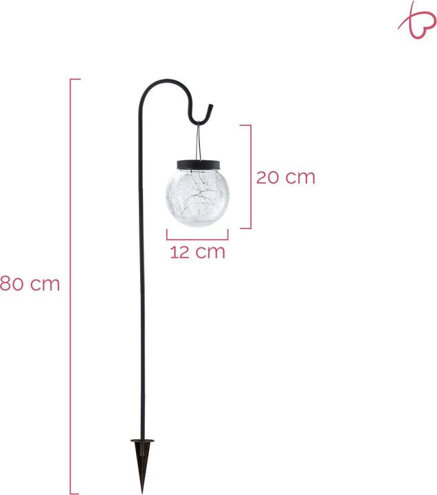 Actual product image Pauleen Lantern Sunshine Pearl, Black (12 x 18 x 80 cm, 1 x)