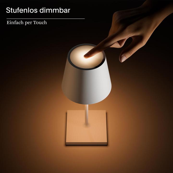 Immagine prodotto Sigor 4547001 Nuindie mini lampada da tavolo ricaricabile 25cm nero notte 2,2W FlexMood 2200K/2700K IP54 (98.50 lm)