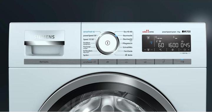 Produktbild Siemens Waschvollautomat (9 kg, Links, CH-Stecker)
