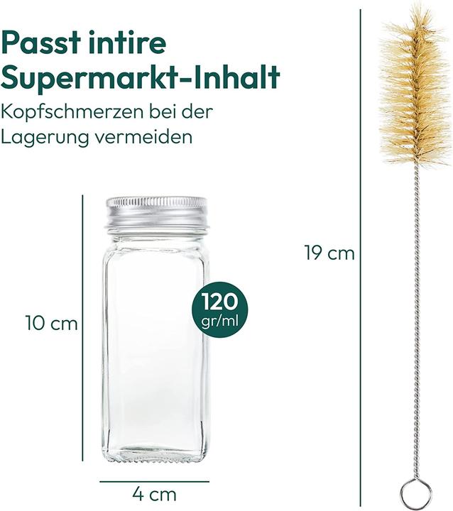 Produktbild Gadgy Gewürzgläser mit Streueinsatz, 24 Stück