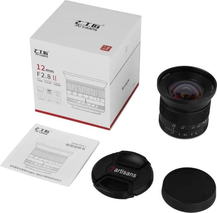 Actual product image 7artisans Fixed focal length 12mm F/2.8 MKII - MFT (Micro Four Thirds, Micro Four Thirds)
