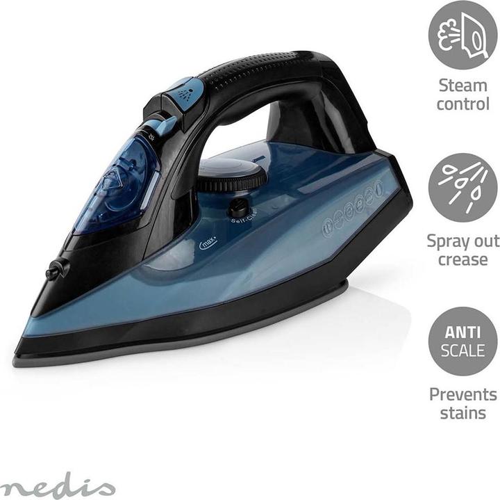 Produktbild Nedis Bügeleisen | 2600 W | Dampf Schuss | Keramisch | 0.32 l (2600 W, 0.02 g/min)