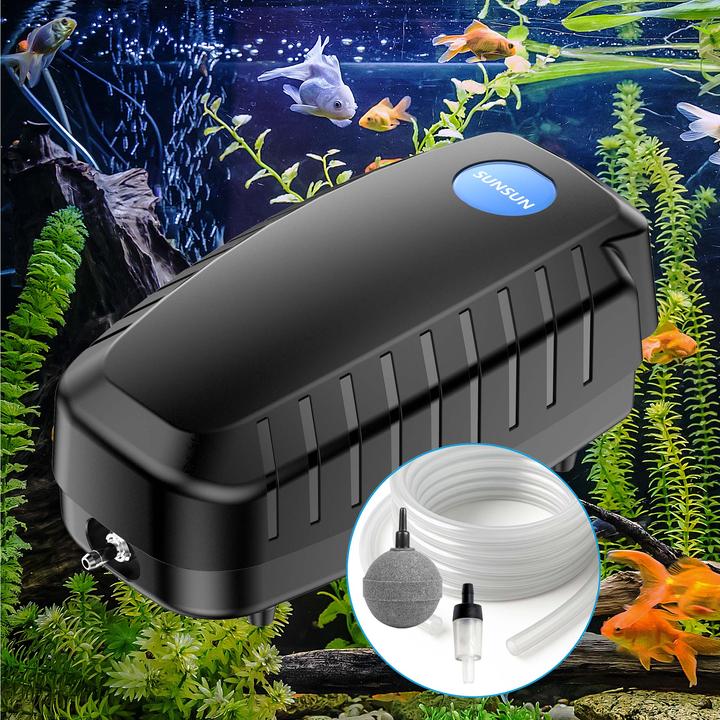 Produktbild SunSun CAP-10 Sauerstoffpumpe 4W 3m³ Luftpumpe Aquarium Teichbelüfter Teichpumpe