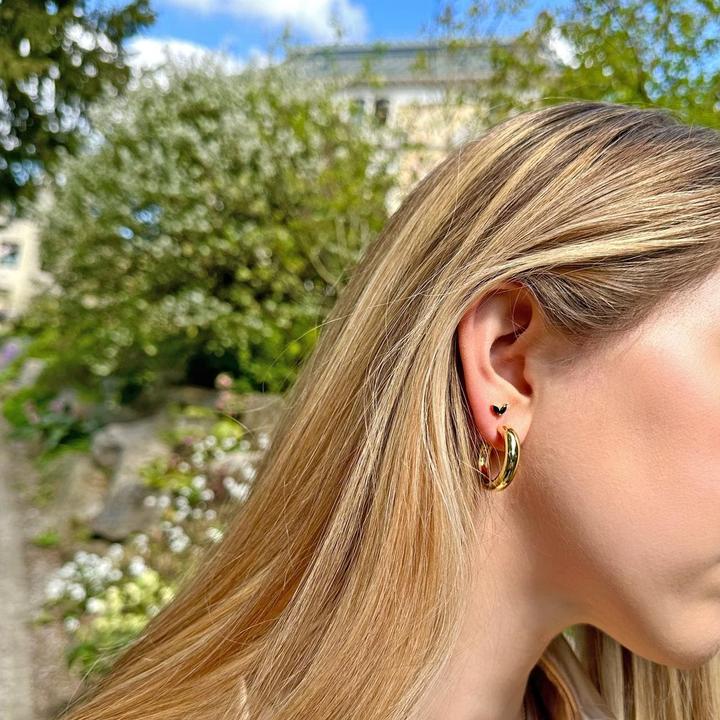 Immagine prodotto Candy Creoles Ellen, argento 925, placcato oro (Placcato oro 18k, Argento 925)