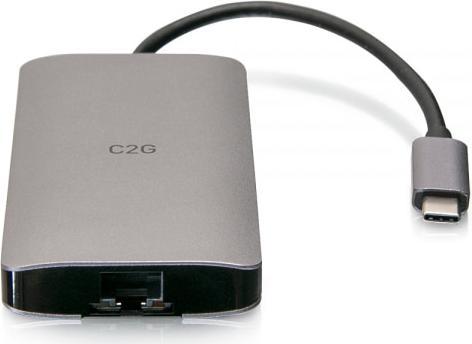 Immagine prodotto C2G Mini Dock USB-C® con HDMI, 2x USB-A, Ethernet, lettore di schede SD e USB-C Power Delivery fino a (USB-C, 1 Porti)