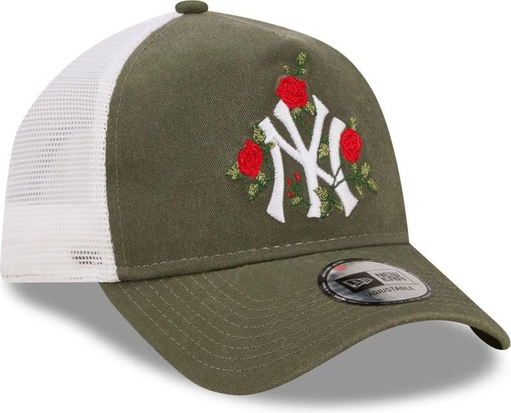 New Era Adjustable Trucker Cap - Flower New York Yankees (One Size)