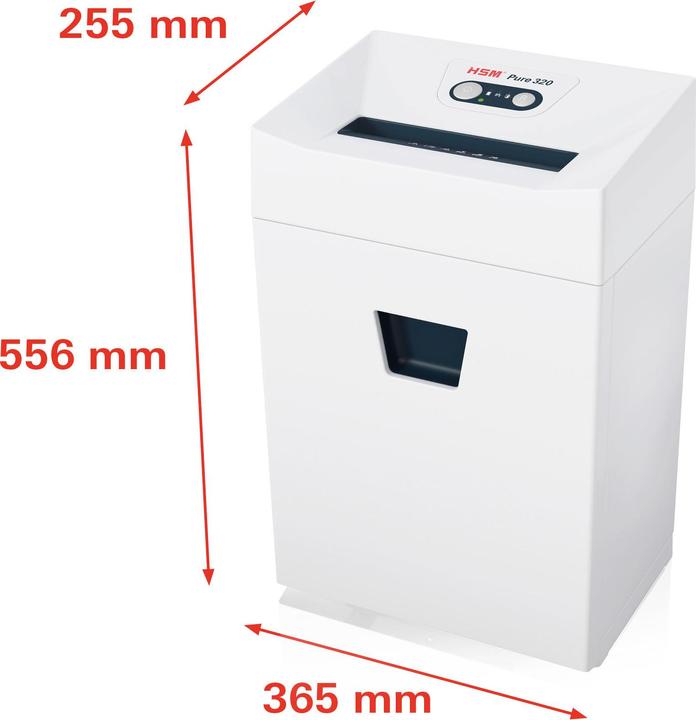 Produktbild HSM Pure 320 Aktenvernichter Partikelschnitt-Zerkleinerung (Partikelschnitt)