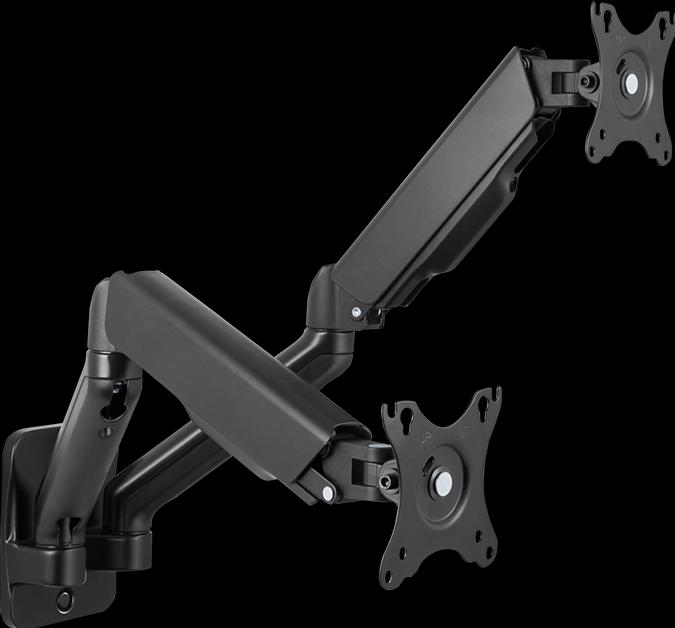 Produktbild LogiLink BP0146 Dual Monitorius Wandhalterung 17-32 Zoll Gasfeder 90-540 mm (Wand, 32")