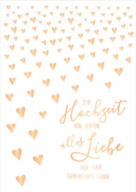 Actual product image Wedding card from the heart - Maxi Card A4 (1 pcs.)