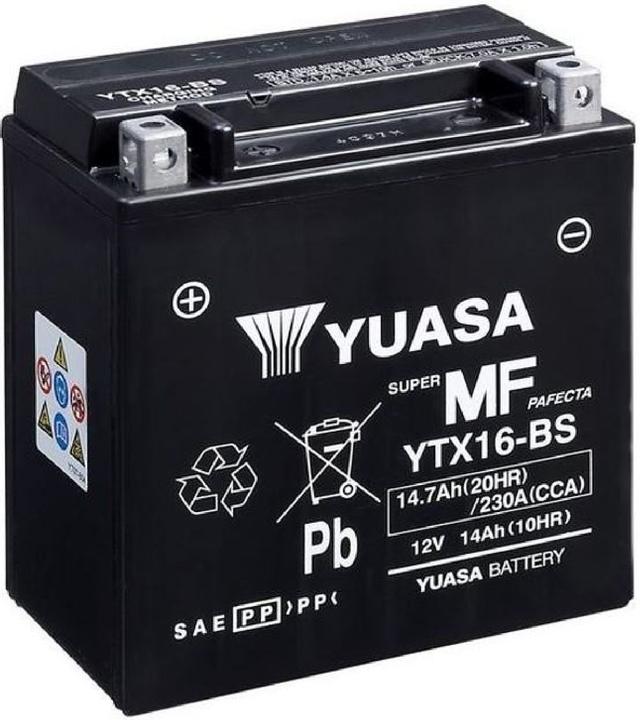 Image du produit Yuasa Batterie de moto YTX16-BS AGM (DIN 81600) (12 V, 14.70 Ah, 230 A)