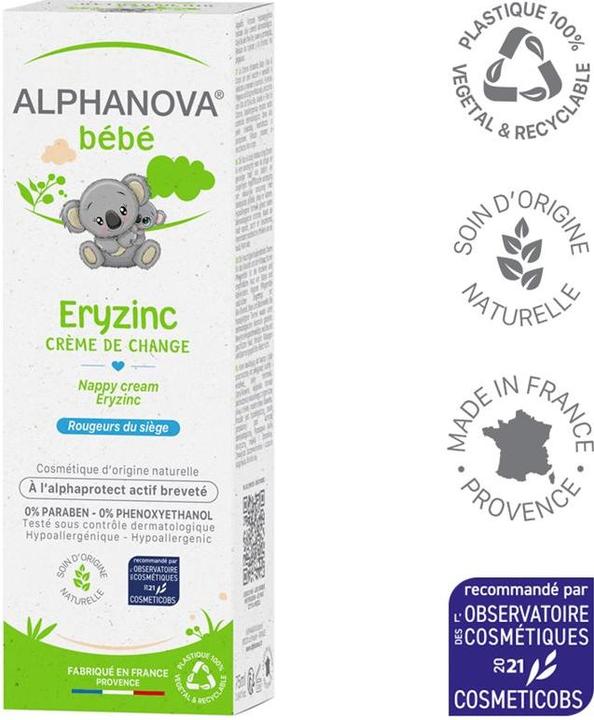 Image du produit Alphanova BB Eryzinc crème pour le change crème