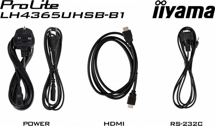 Immagine prodotto iiyama 43" 3840x2160, pannello UHD IPS, Haze 1%, 8 (3840 x 2160 pixel, 42.50")