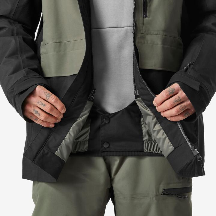 Produktbild Dreamscape Snowboardjacke Herren Skijacke - SNB 500 Ziprotect khaki/schwarz (M)