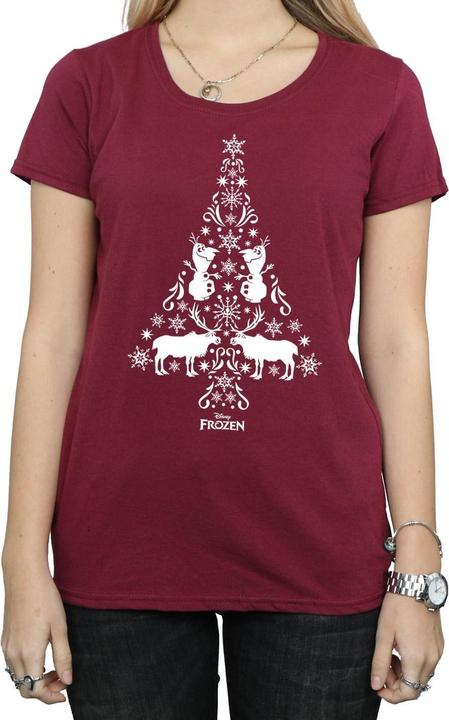 Immagine prodotto Disney Frozen Christmas Tree Maglietta Donna (L)