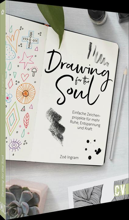 Actual product image Drawing for the Soul (German, Christine Schnappinger, Zo Ingram, 2025)