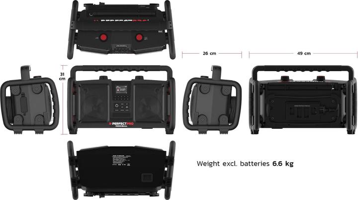 Productafbeelding PerfectPro Rockbull (FM, Bluetooth)