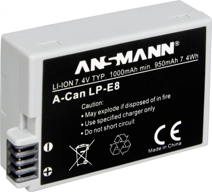 Image du produit Ansmann Batterie Canon LP-E8 (Batterie de l'appareil photo)