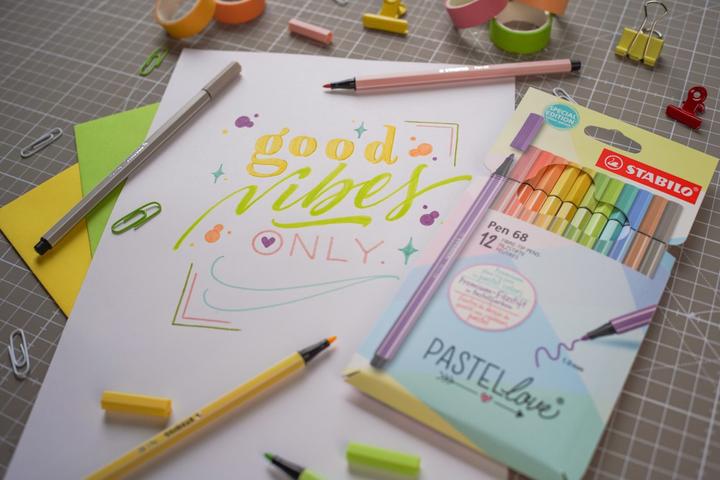 Produktbild STABILO Pen 68 Pastel Love (Mehrfarbig, 12 x)