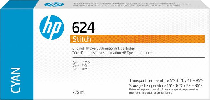 Produktbild HP 624 - 775 ml - Cyan - Original - Tintenpatrone (C)