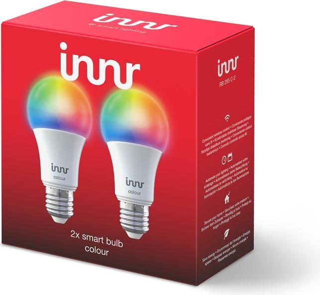 Image du produit Innr Couleur des ampoules intelligentes (E27, 10 W, 806 lm, 2 x, F)