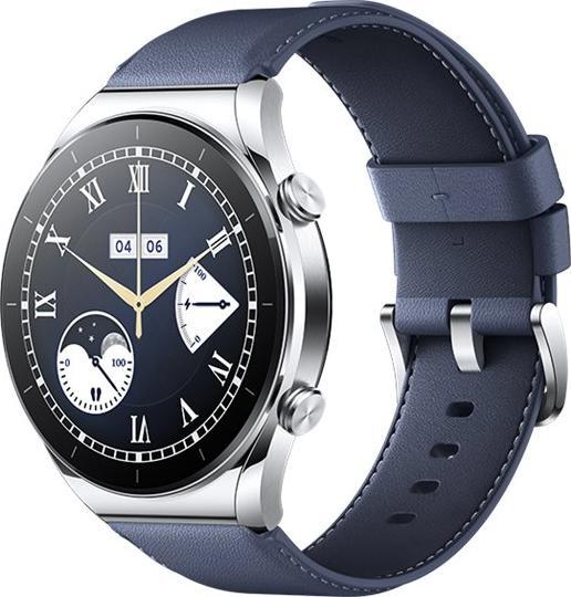 Produktbild Xiaomi Watch S1 Strap (Leather), Blue (Kalbsleder, Edelstahl)