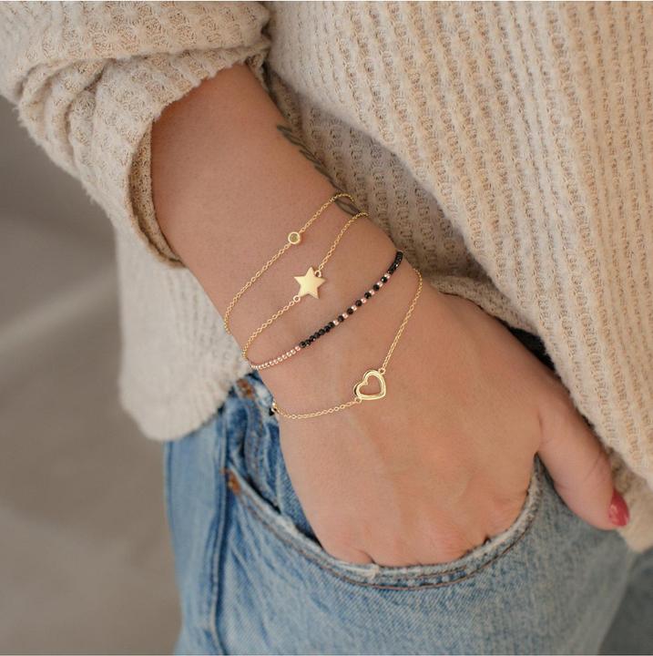 Produktbild Glanzstücke München Damen Sterling Silber Topas gelbgold 17,0 cm Basislänge + 3,0 cm Verlängerung - 11186 (17 cm, Sterling Silber)