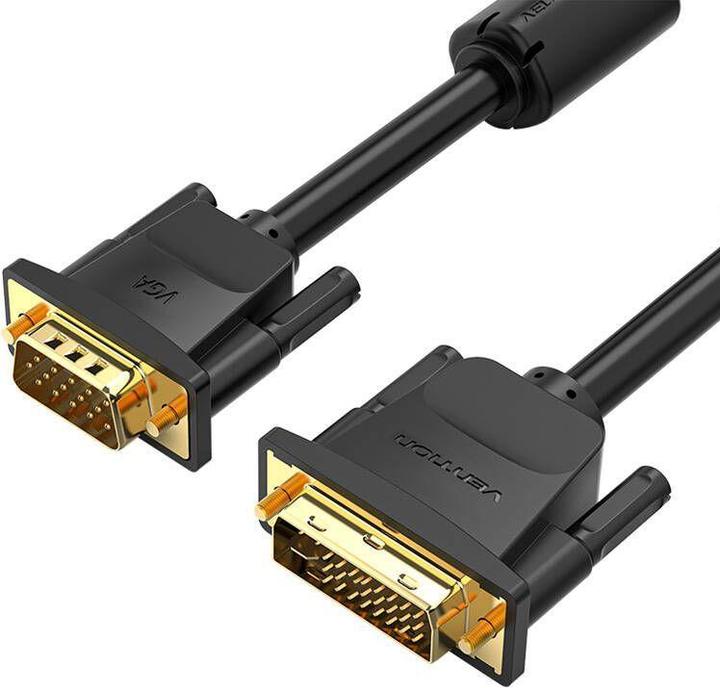 Produktbild Vention DVI(24 5) to VGA Cable 1.5m EACBG (Black) (0.26 m, DVI)