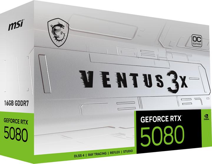 Image du produit MSI GeForce RTX 5080 VENTUS 3X OC WHITE (16 Go)