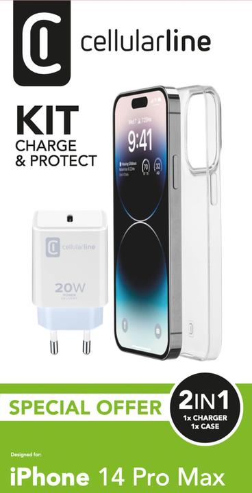 Produktbild Cellularline Charger Kit mit Case (Apple iPhone 14 Pro Max)