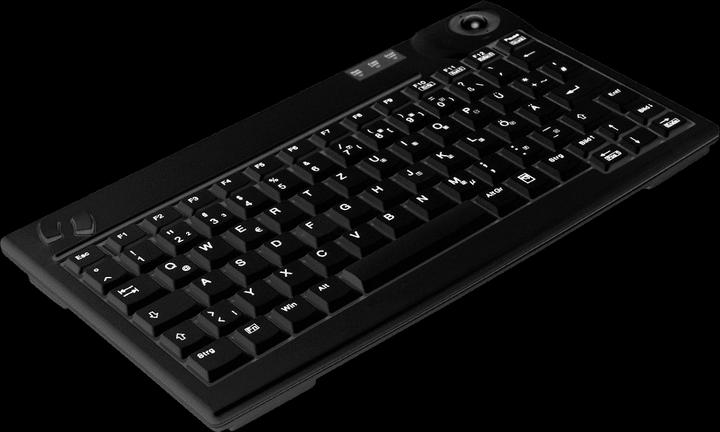 Produktbild Active Key Tastatur Kompakte Industrie mit integriertem Trackball (Eng. Int., Kabelgebunden)