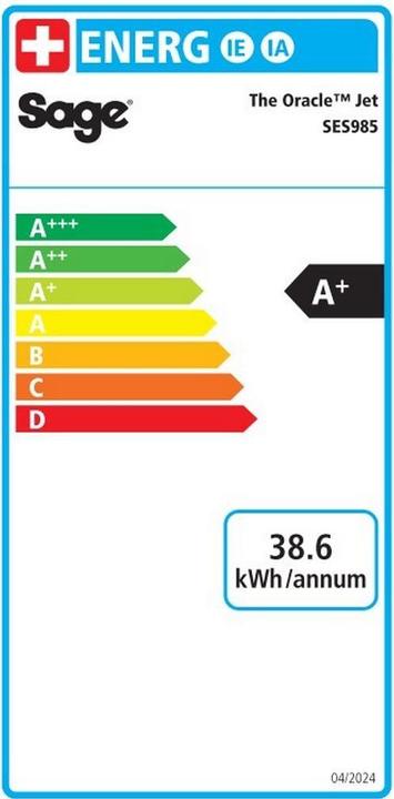 Energie-Label Sage Oracle Jet