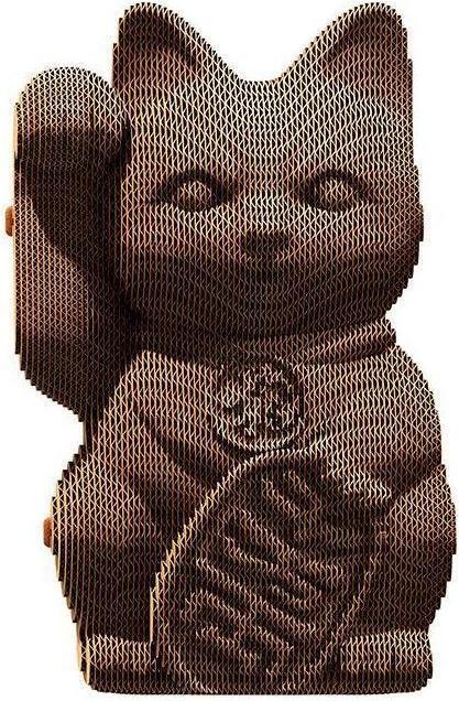Actual product image Cartonic Lucky Cat - 3D cardboard model