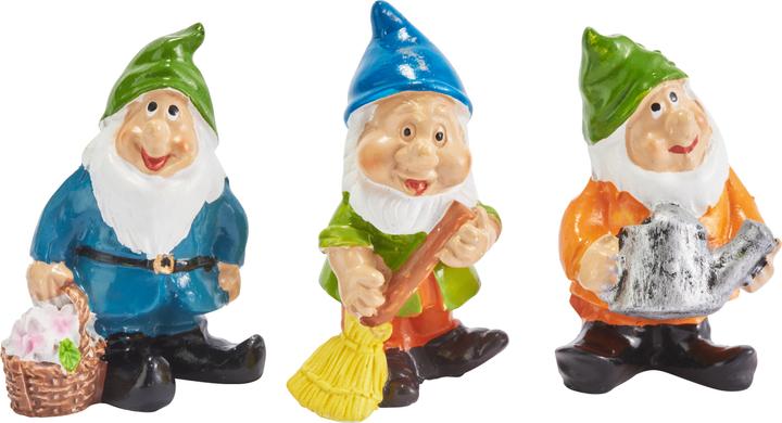 Image du produit VBS Nain de jardin, lot de 3, H env. 4,5 cm