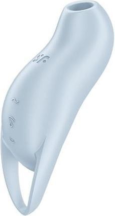 Actual product image Satisfyer Pocket Pro 1 Clitoris Stimulator Light Blue