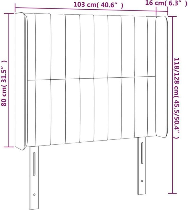 Immagine prodotto VidaXL Aneska (103 x 16 x 128 cm)