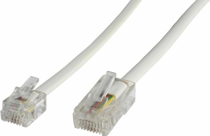 Actual product image MicroConnect RJ11-RJ45 6M M/M White