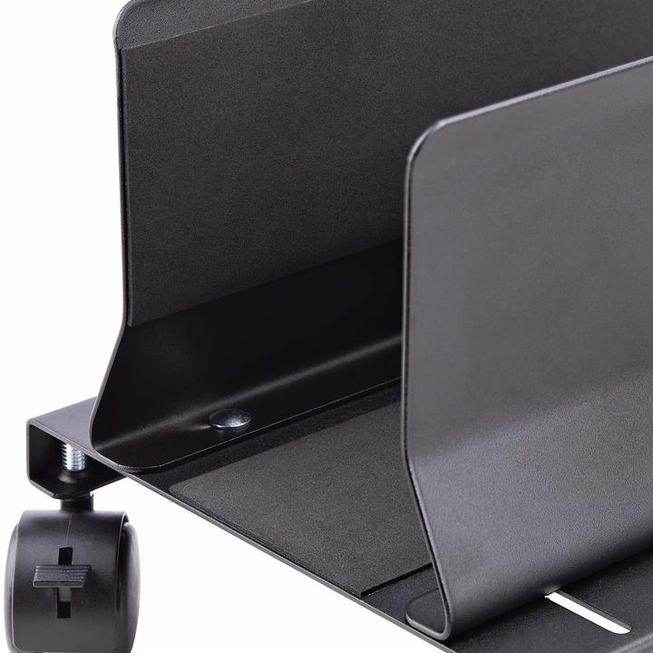 Produktbild StarTech com CPUMOBILESTND, Cart CPU-Halterung, Tower, 21 kg, Schwarz, Schraube, 4 Rad/Räder